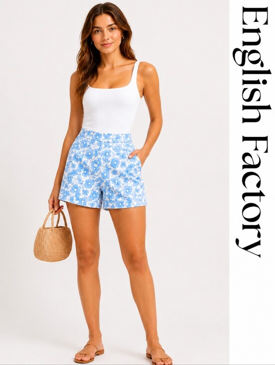 Anthropologie Pants - Anthropologie - English Factory - Floral Jaguard Shorts - Xs